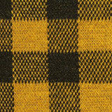 Yellow Check Interlock Knit, Polyester — texture
