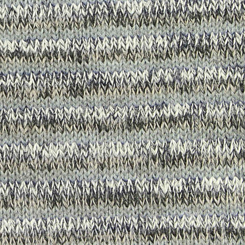 Heathered Grey Horizontal-Stripe Knit, Poly-Viscose