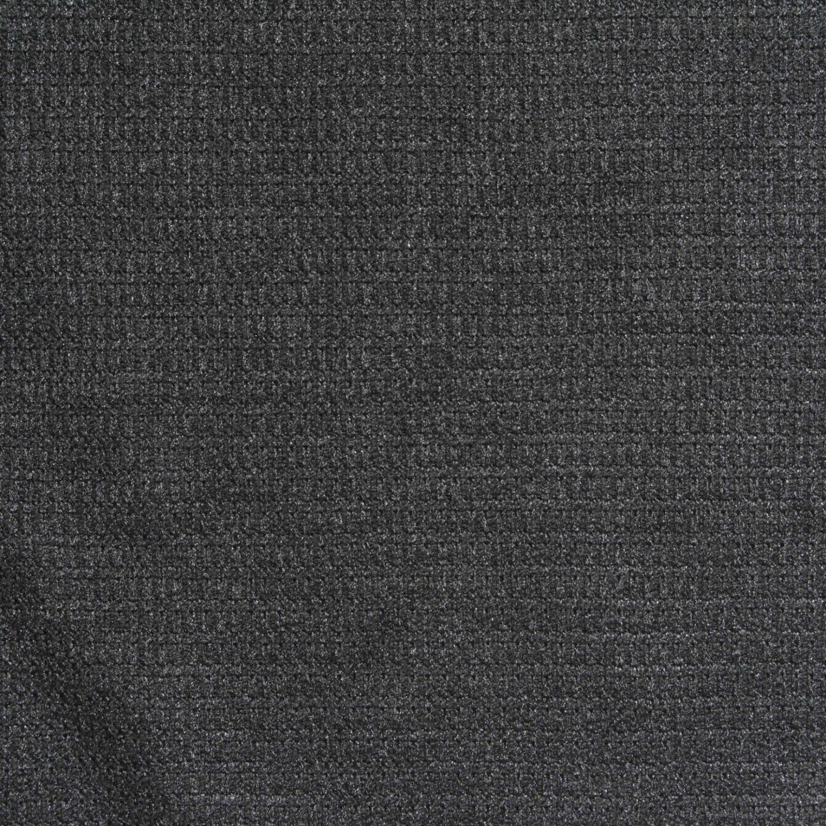 Charcoal Micro-Grid Rib Knit, Poly-Cotton