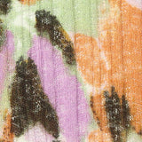 Orange Abstract Rib Knit, Polyester — texture