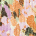 Orange Abstract Rib Knit, Polyester