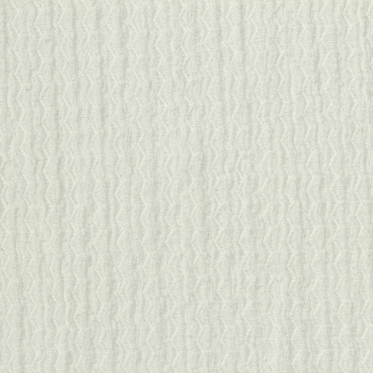 White Vertical-Zigzag Warp Knit, Polyester