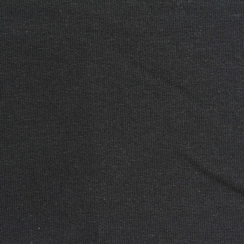 Cotton Stretch French Terry Fabric, 245 gsm, 180 cm — Black