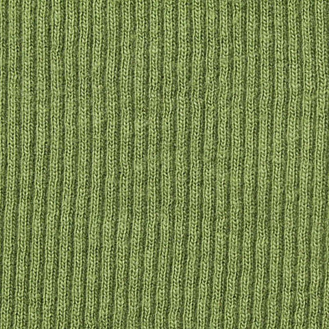 Olive Rib Knit, Cotton-Poly