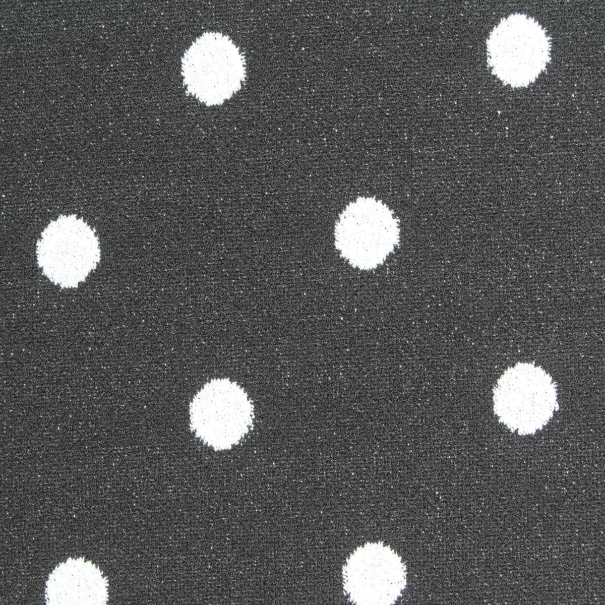 White Polka-Dot Scuba Knit, Polyester