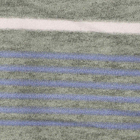 Light Pink Horizontal-Stripe Jersey Knit, Polyester, 160 gsm, 152 cm