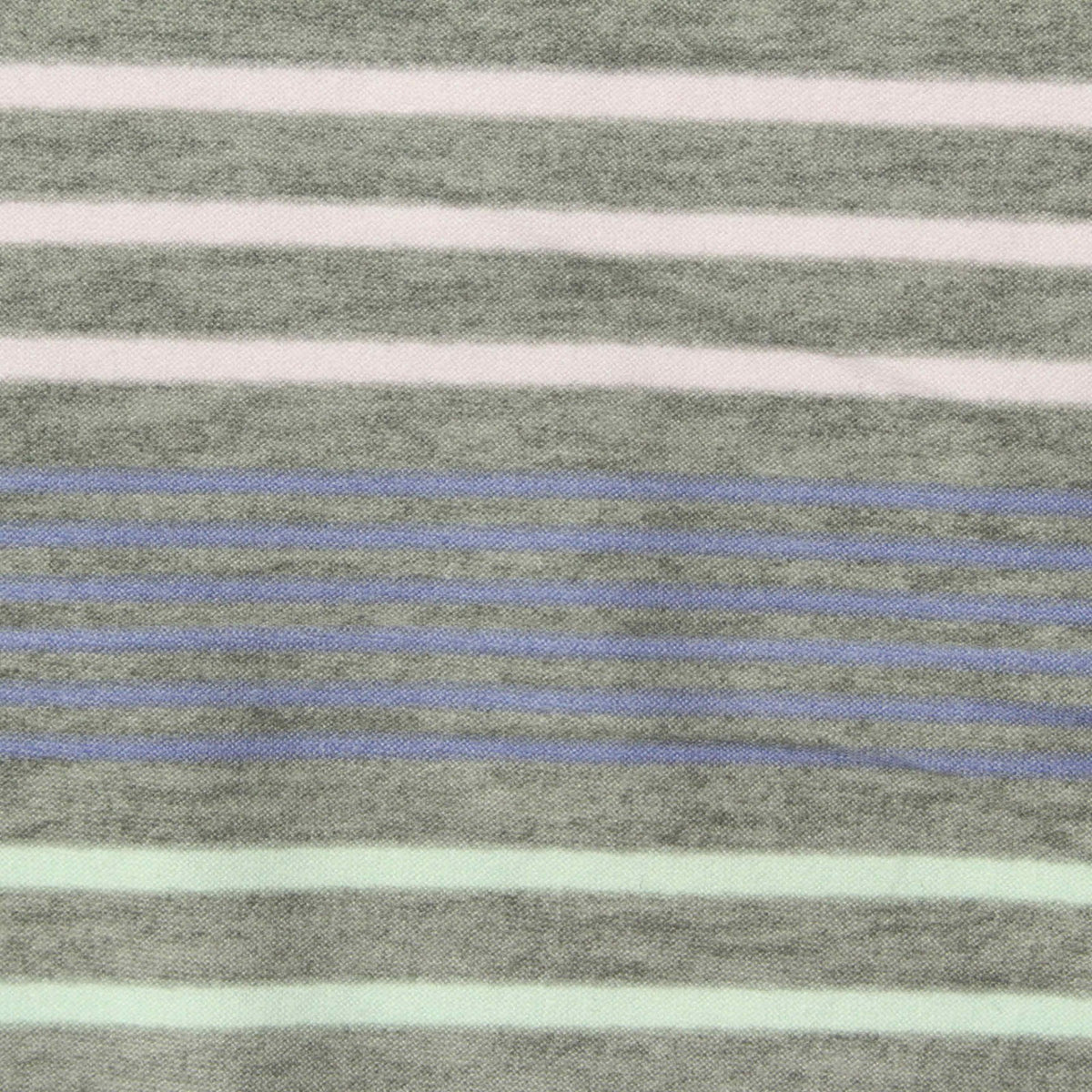 Light Pink Horizontal-Stripe Jersey Knit, Polyester, 160 gsm, 152 cm