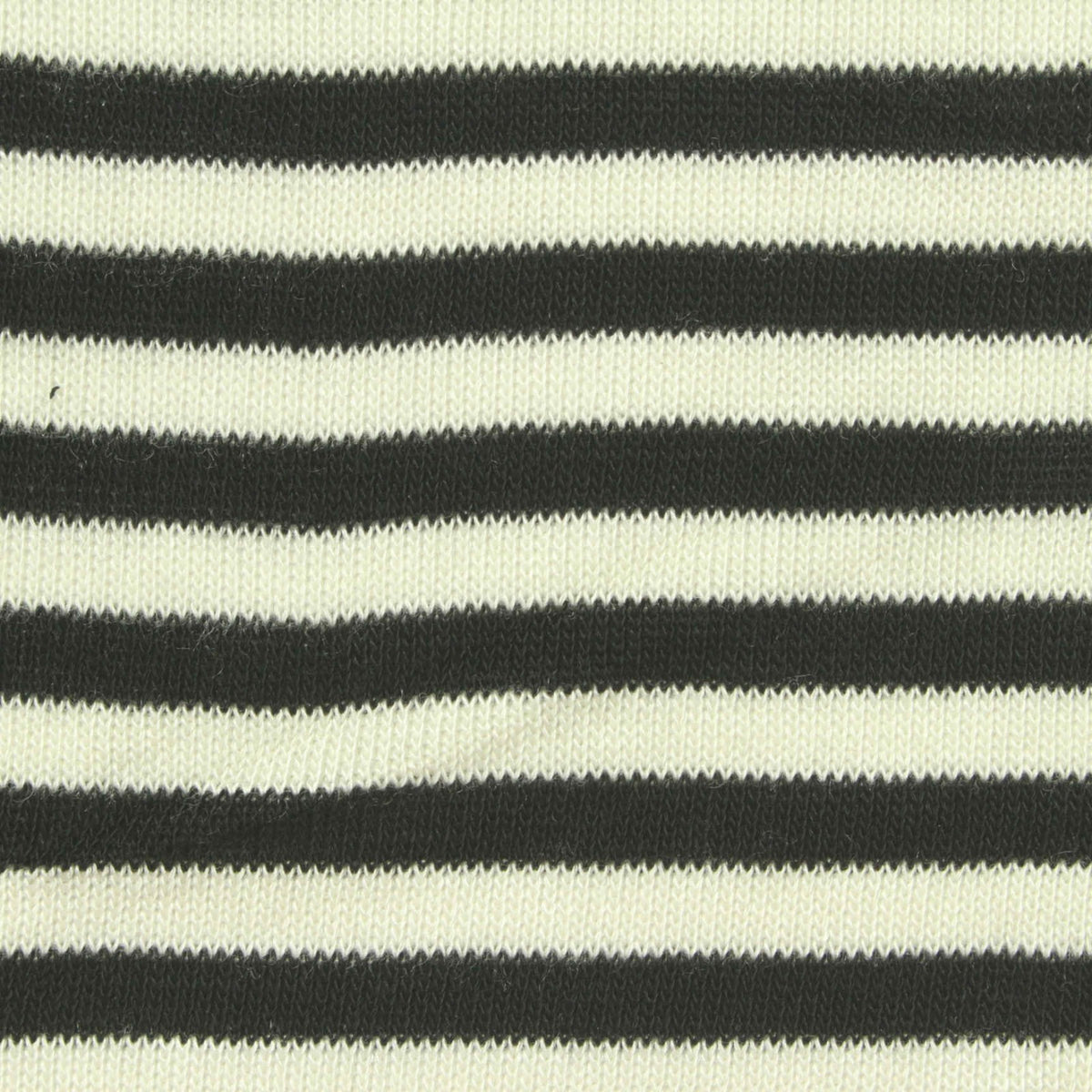 Black Horizontal-Stripe Chunky Knit, Viscose, 185 gsm
