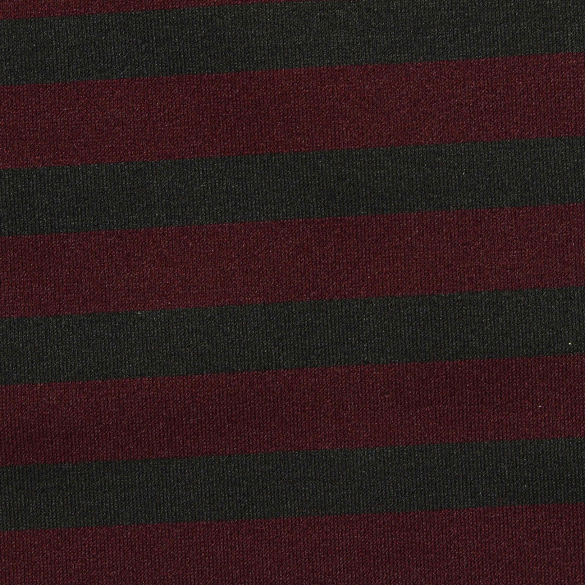 Dark Red Stripes Scuba Knit, Polyester