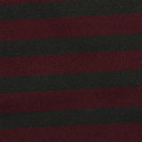 Dark Red Stripes Scuba Knit, Polyester