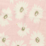 White Daisy Jersey Knit, Viscose