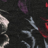 Purple Abstract French Terry, Viscose-Poly
