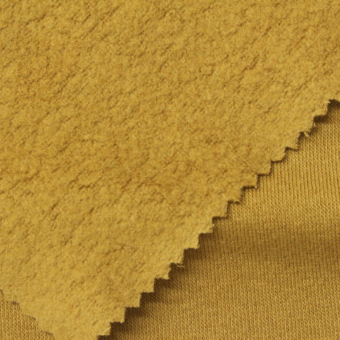 Cotton Polyester French Terry Fabric, 225 gsm, 152 cm — Khaki