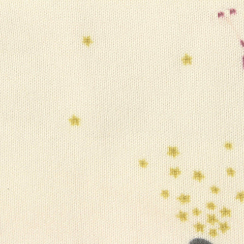Yellow Star Jersey Knit, Polyester