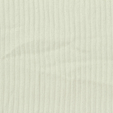 Brushed Polyester Stretch Rib Knit Fabric, 190 gsm, 152 cm — Beige