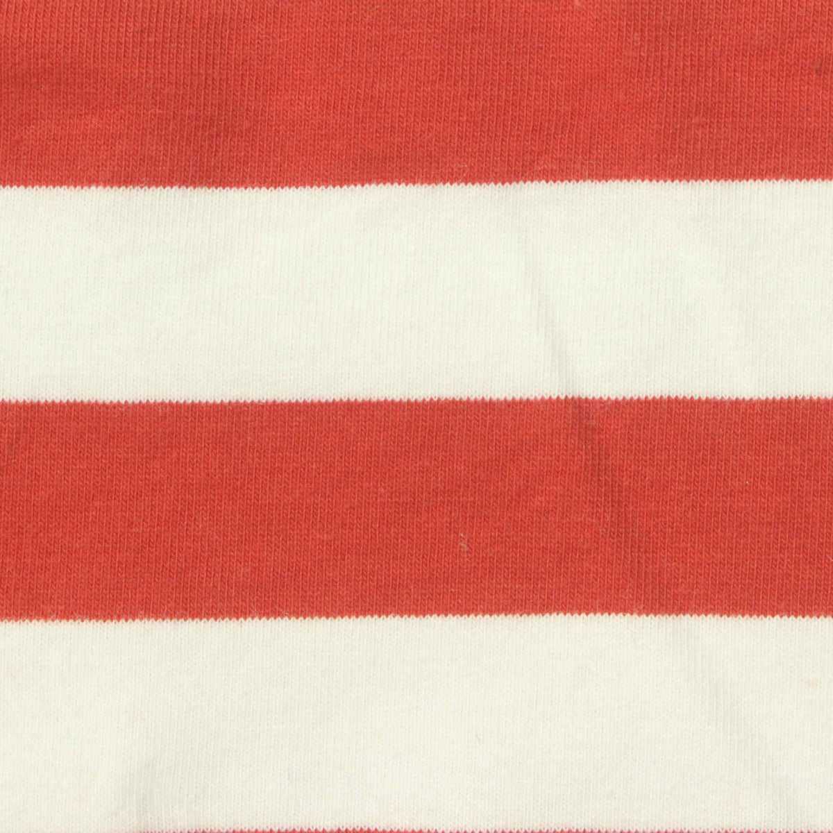 Red Horizontal-Stripe Jersey Knit, Cotton, 160 gsm