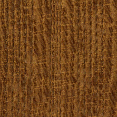 Slub Cotton Modal Stretch Rib Knit Fabric, 180 gsm, 145 cm — Brown
