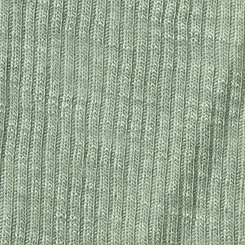 Slub Polyester Viscose Rib Knit Fabric, 180 gsm, 165 cm — Green