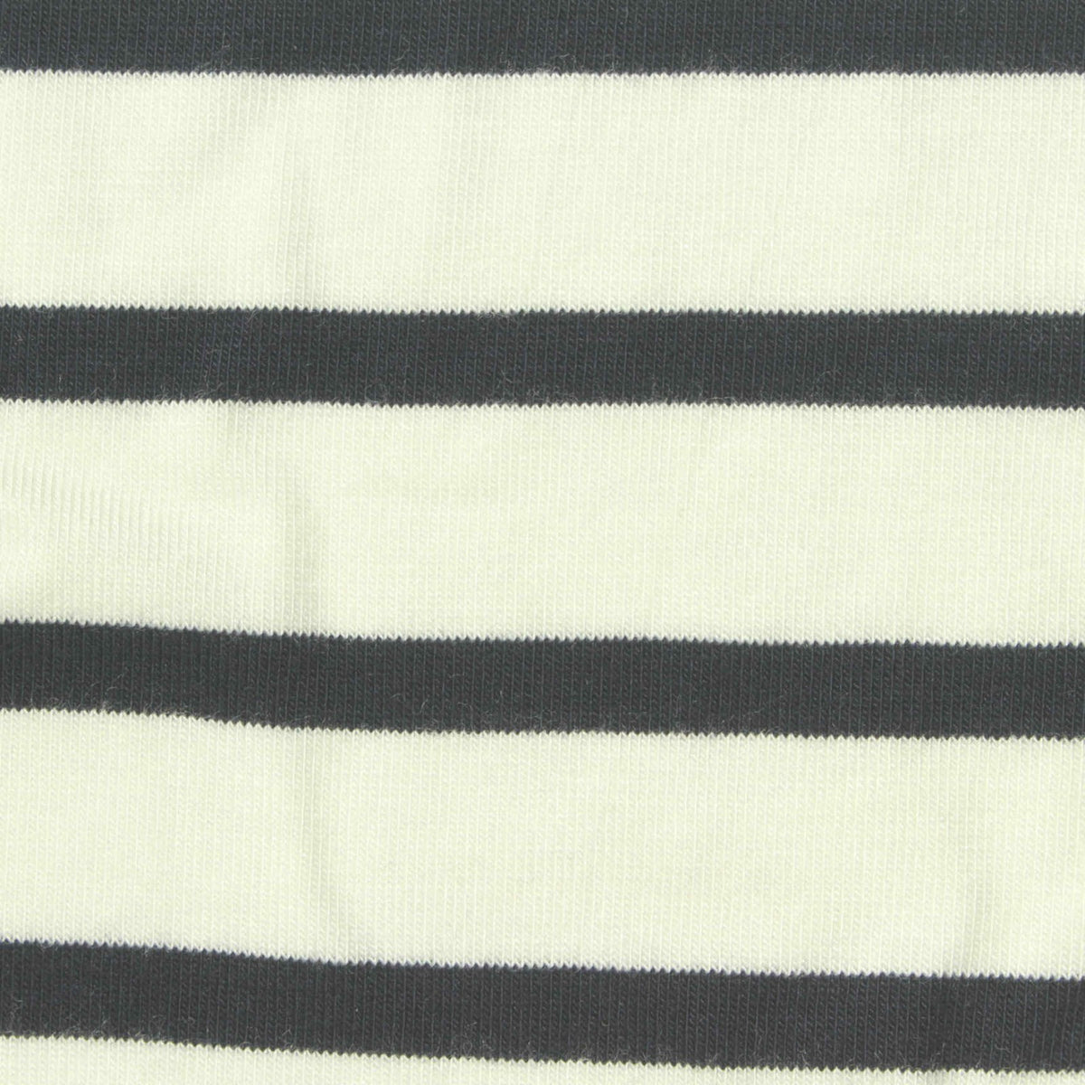Charcoal Horizontal-Stripe Jersey Knit, Viscose