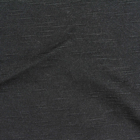 Dark Grey Marl Jersey Knit, Poly-Viscose, 195 gsm