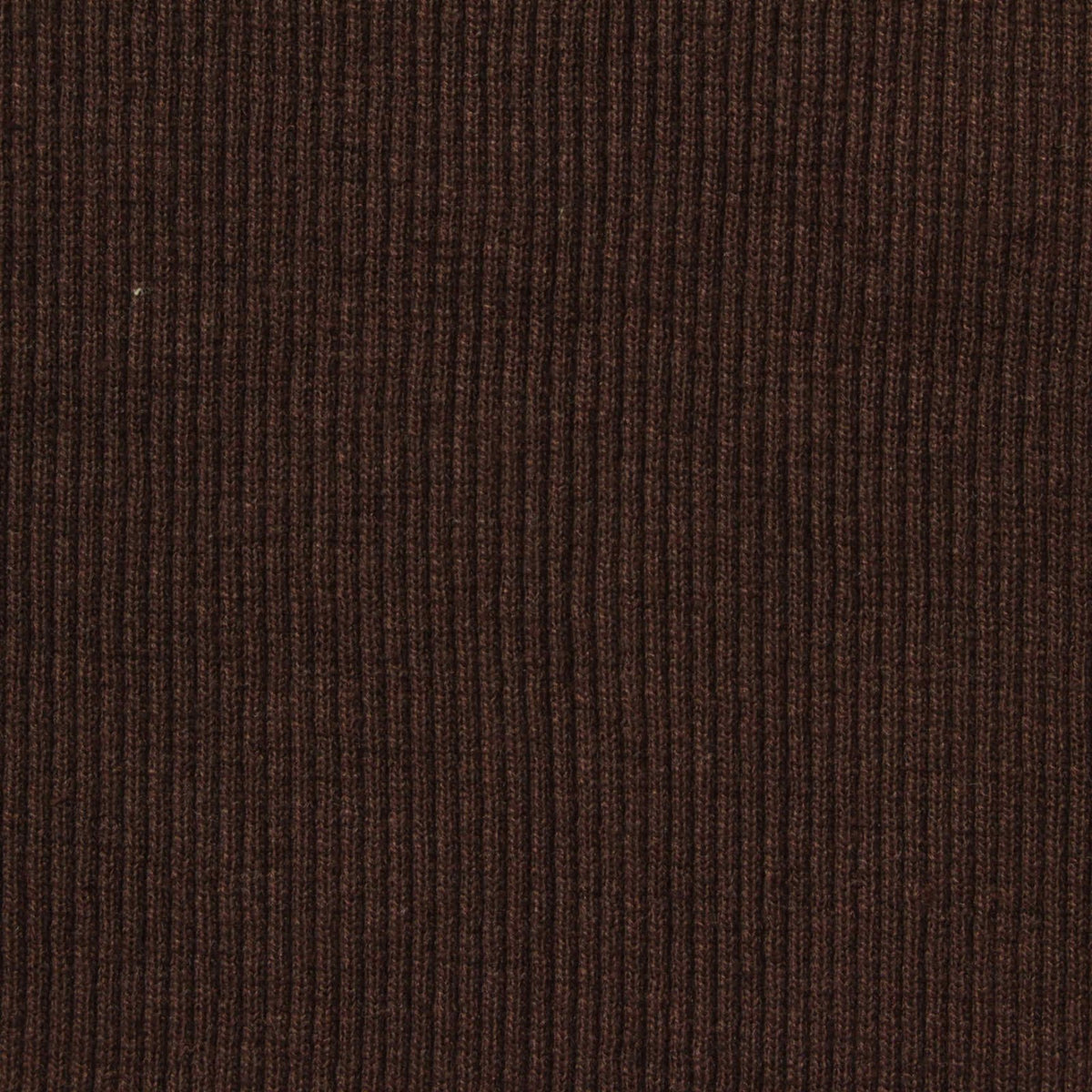 Polyester Cotton Stretch Rib Knit Fabric, 430 gsm, 60 cm — Brown