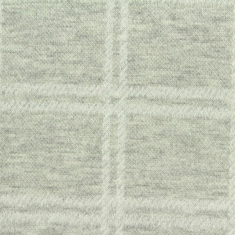 Light Grey Grid Jacquard, Poly-Viscose, 313 gsm