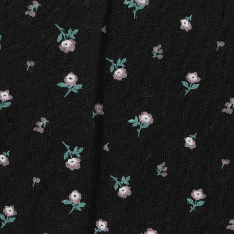 Polyester Viscose Jersey Knit Fabric, 140 gsm, 175 cm — Black