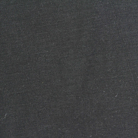 Tencel Lyocell Polyester Stretch Interlock Knit Fabric, 220 gsm, 155 cm — Black