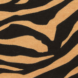 Black Zebra Jersey Knit, Viscose
