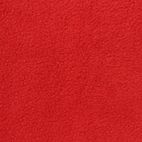 100% Polyester Fleece Fabric, 190 gsm, 158 cm — Red