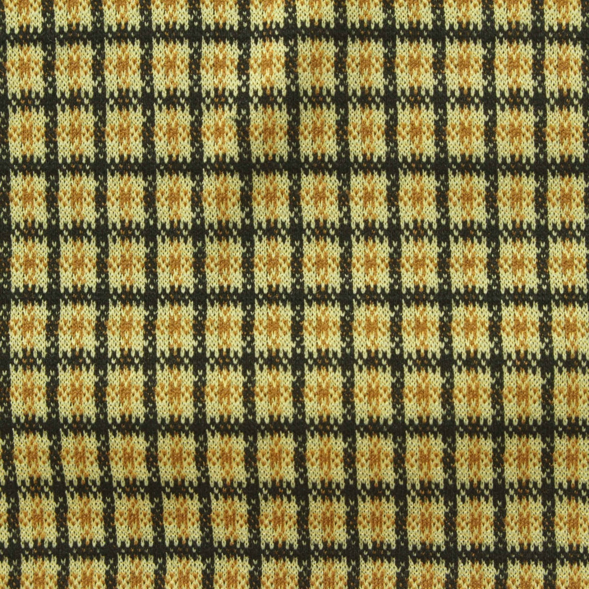 Dark Brown Grid Jacquard, Polyester