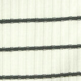 Dark Grey Horizontal-Stripe Rib Knit, Polyester — texture