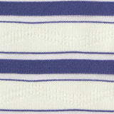 Blue Horizontal-Stripe Jersey Knit, Polyester — texture