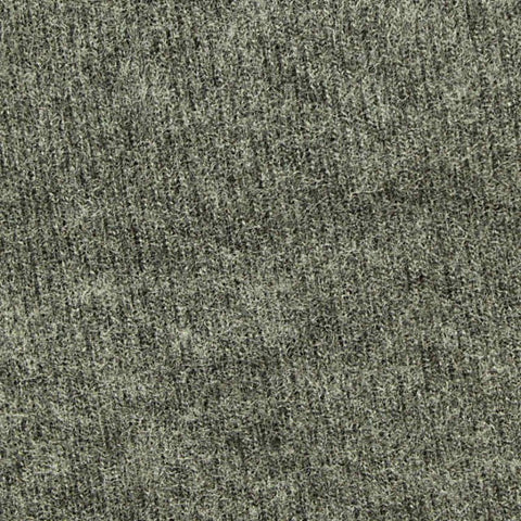 Grey Marl Rib Knit, Poly-Cotton, 330 gsm