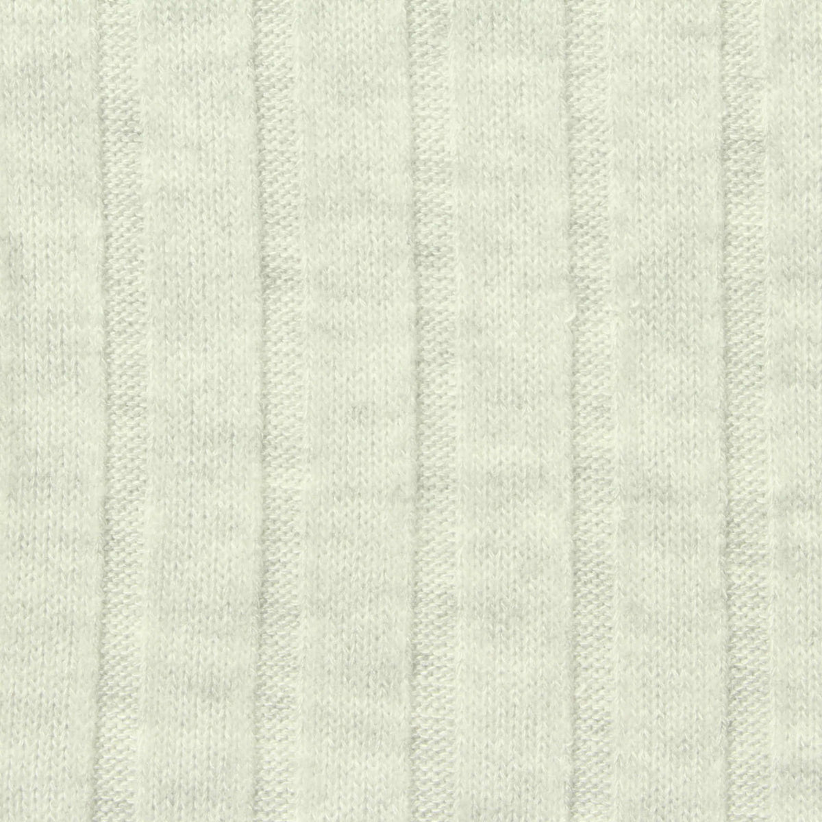 Heather Brushed Viscose Polyester Stretch Rib Knit Fabric, 220 gsm, 155 cm — White