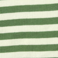 Green Horizontal-Stripe Rib Knit, Cotton