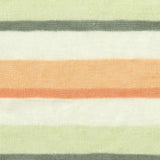 Light Green Horizontal-Stripe Knit, Viscose-Poly