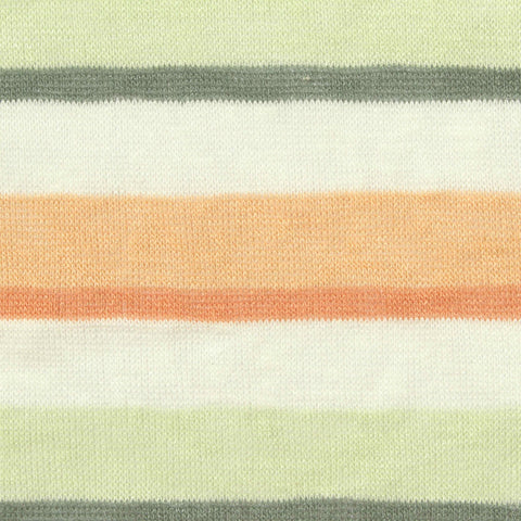 Light Green Horizontal-Stripe Knit, Viscose-Poly, 140 gsm