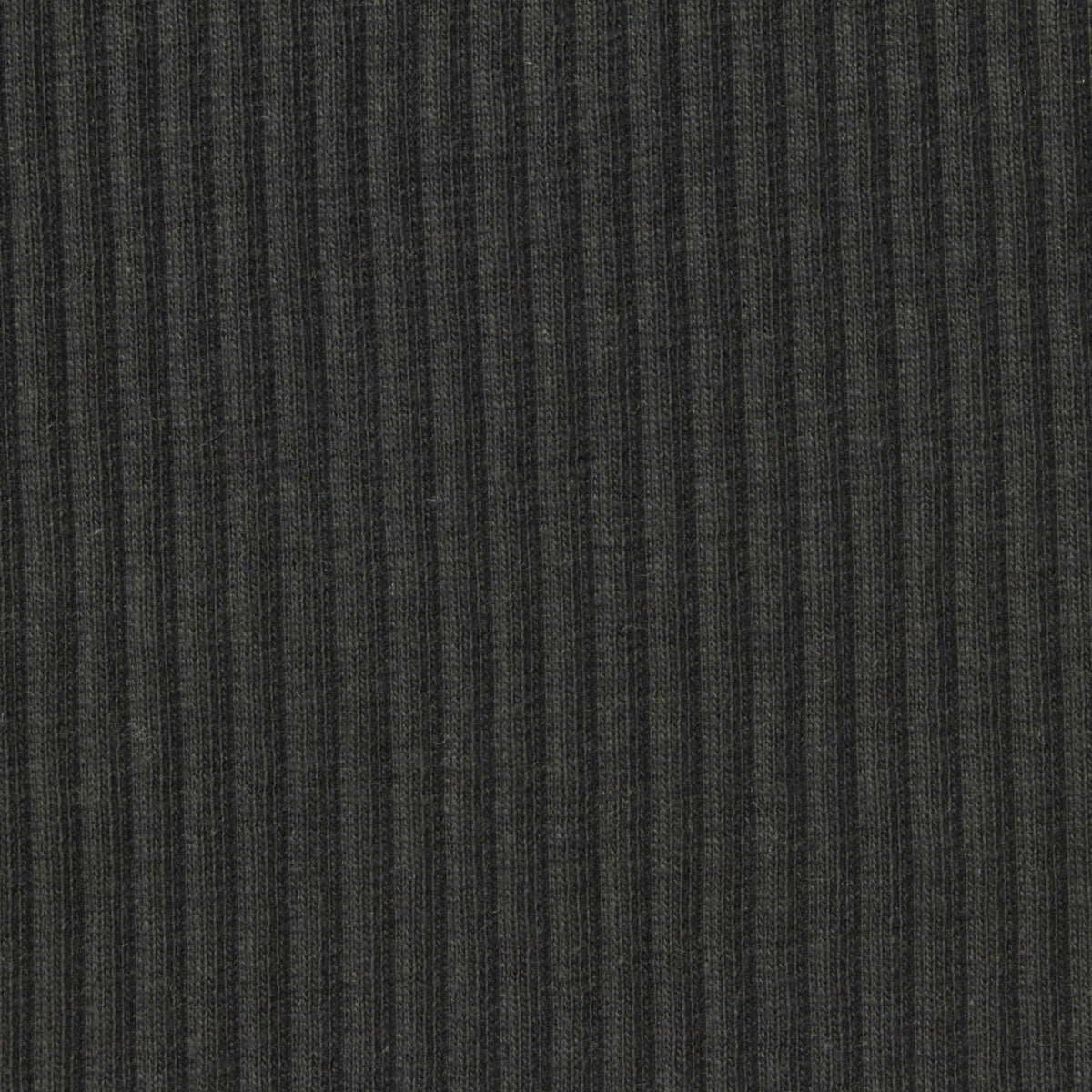 Cotton Stretch Rib Knit Fabric, 270 gsm, 125 cm — Grey