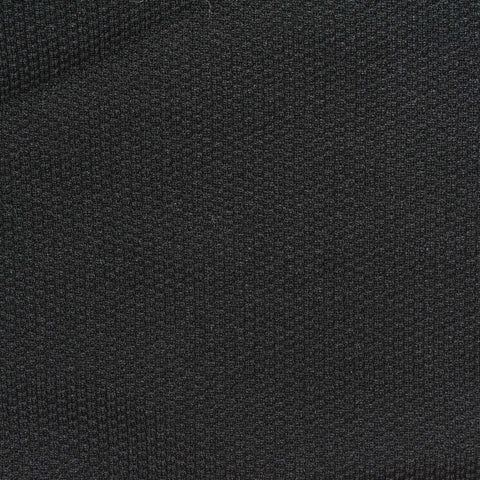 Polyester Stretch Interlock Knit Fabric, 280 gsm, 155 cm — Black