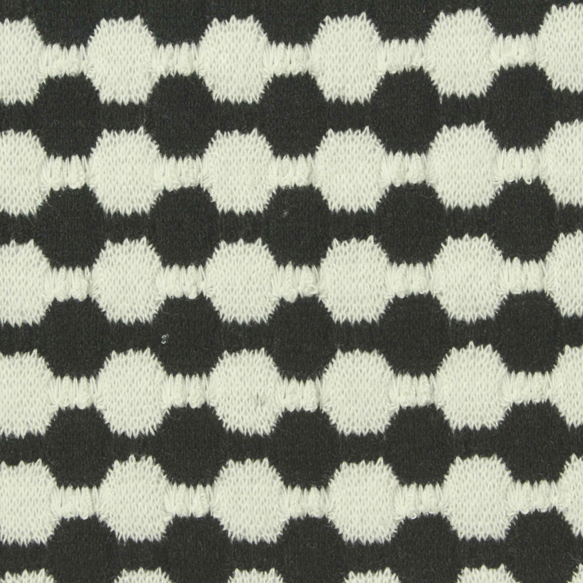 Jacquard Polyester Cotton Chunky Knit Fabric, 200 gsm, 185 cm — Multi