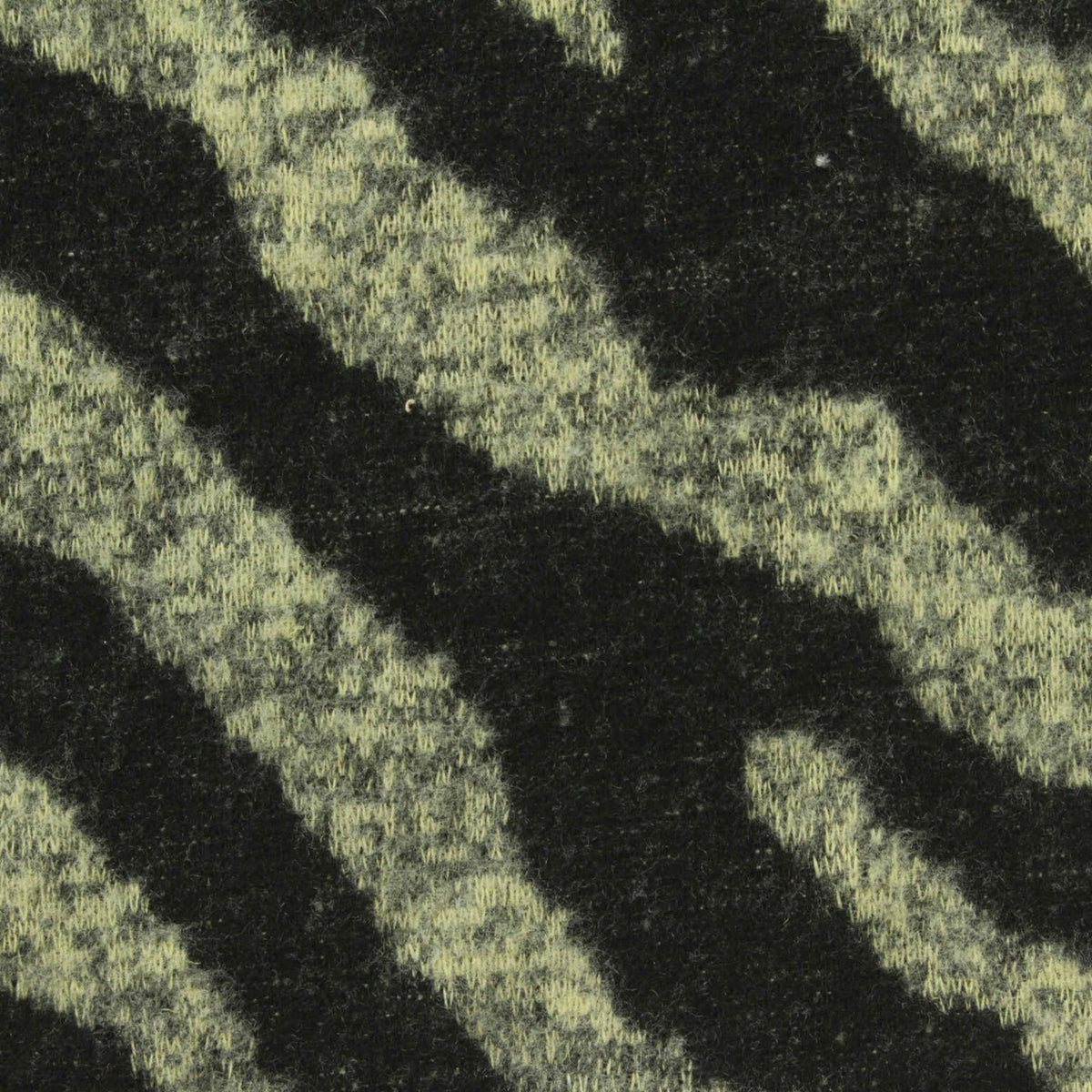 Black Zebra Interlock Knit, Polyester