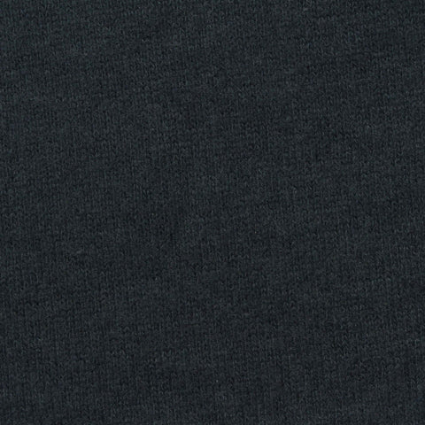 Brushed Polyester Viscose Stretch Chunky Knit Fabric, 220 gsm, 160 cm — Navy