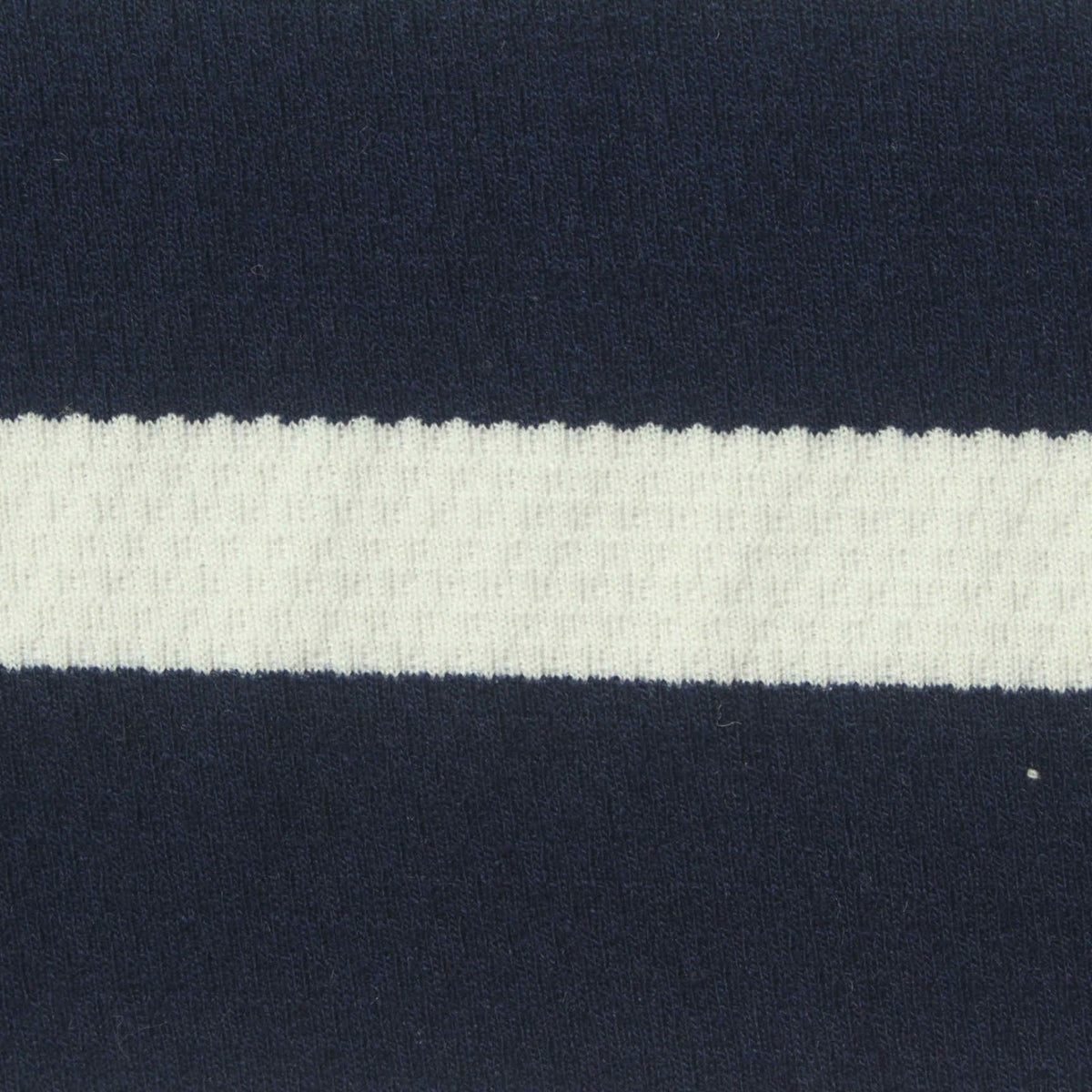 Navy Horizontal-Stripe Interlock Knit, Poly-Viscose