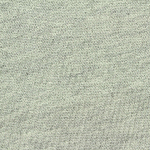 Light Grey Heathered-Marl Scuba Knit, Poly-Viscose, 275 gsm