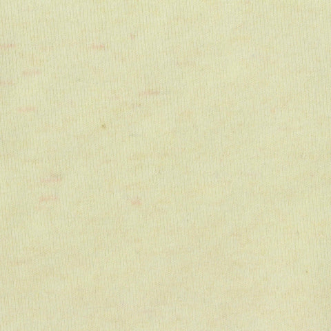 Light Yellow Marl Rib Knit, Poly-Cotton, 290 gsm