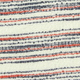 Red Horizontal-Stripe Bouclé, Cotton-Poly