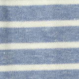 Blue Horizontal-Stripe Rib Knit, Poly-Cotton — texture