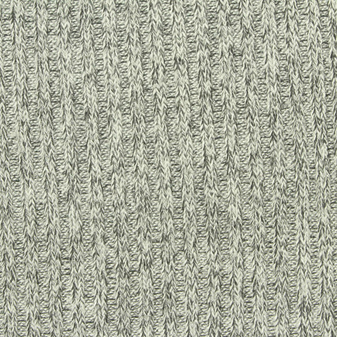Heather Grey Marl Rib Knit, Viscose-Poly, 210 gsm, 155 cm