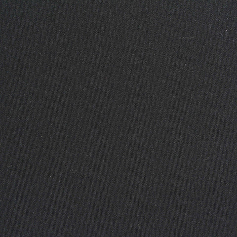 Jacquard Nylon Viscose Stretch Interlock Knit Fabric, 190 gsm, 145 cm — Black
